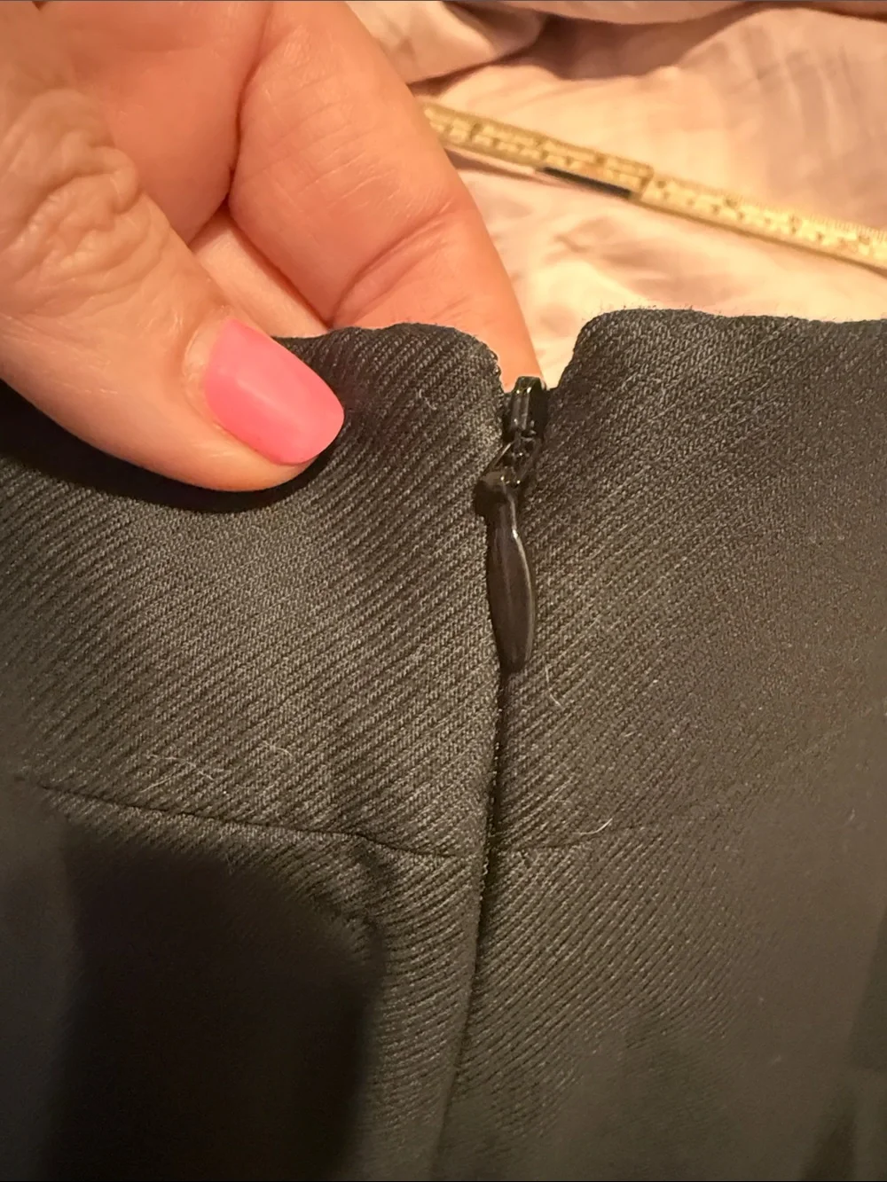 J. Crew Black Pencil Skirt Double Serge Cotton with Pockets Size 4 NWT Office